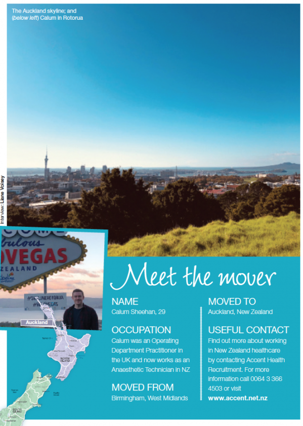 Australia New Zealand Magazine – Jan 2020 – Calum Sheehan